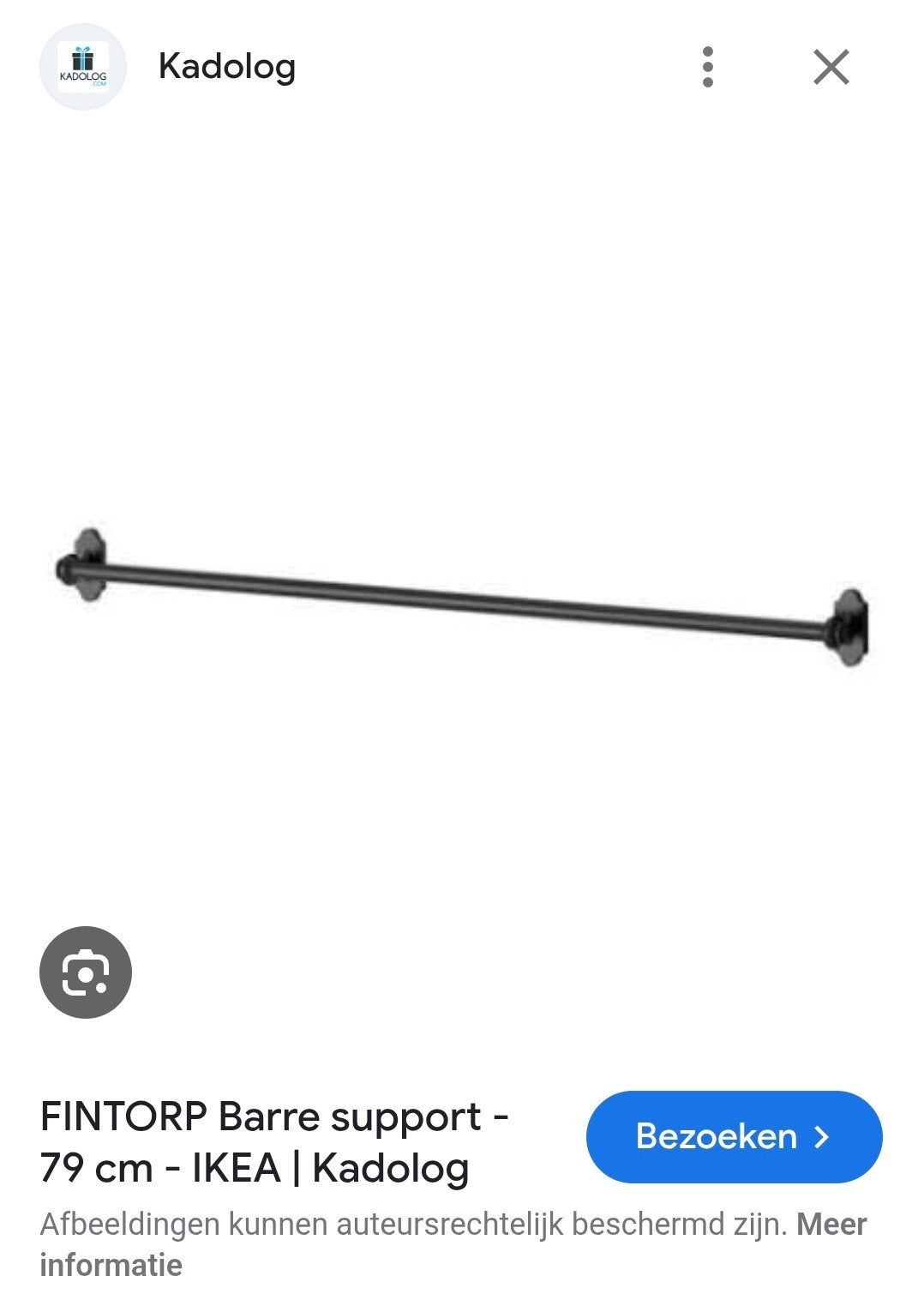 Zwarte Ikea hang systeem nieuw, Ophalen of Verzenden, Nieuw, 25 tot 50 cm, Minder dan 100 cm