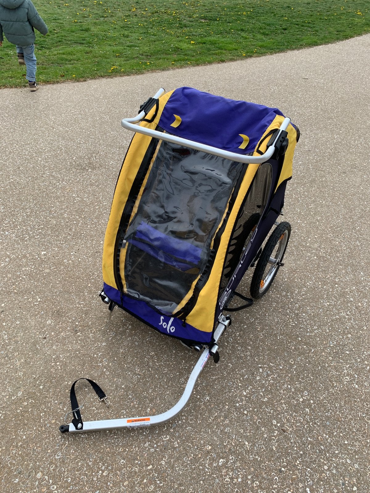 Fietsaanhanger Burley solo, Ophalen of Verzenden, Zo goed als nieuw, Kinderkar, 20 tot 40 kg