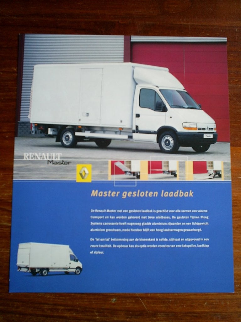 Renault Master Gesloten Laadbak [ 2002 ], Ophalen of Verzenden, Zo goed als nieuw, Renault