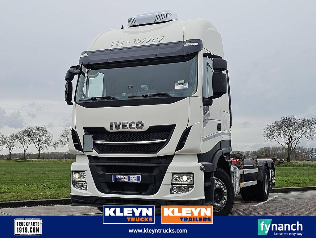 IVECO AS260S42 STRALIS 6x2 intarder alcoa's, Auto's, Vrachtwagens, Bedrijf, Te koop, ABS, Airconditioning, Bluetooth, Centrale vergrendeling