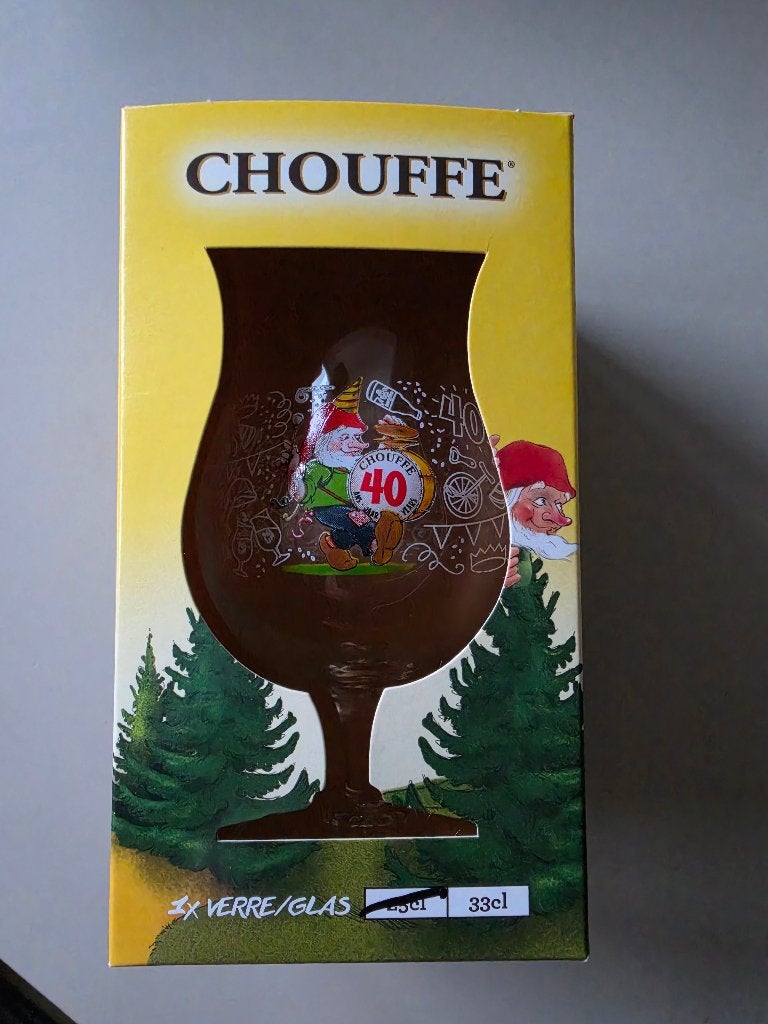 La chouffe bierglazen, Verzamelen, Ophalen of Verzenden, Nieuw, Glas of Glazen, Overige merken