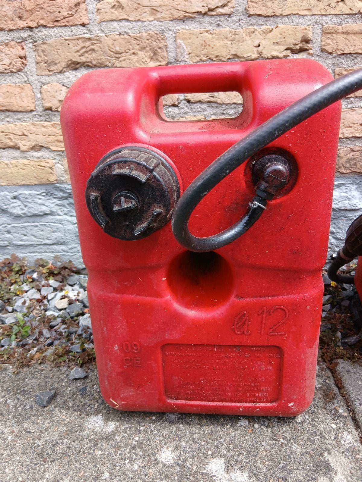 12L benzinetank met benzineslang + balgpomp, Ophalen of Verzenden, Motor en Techniek, Motorboot