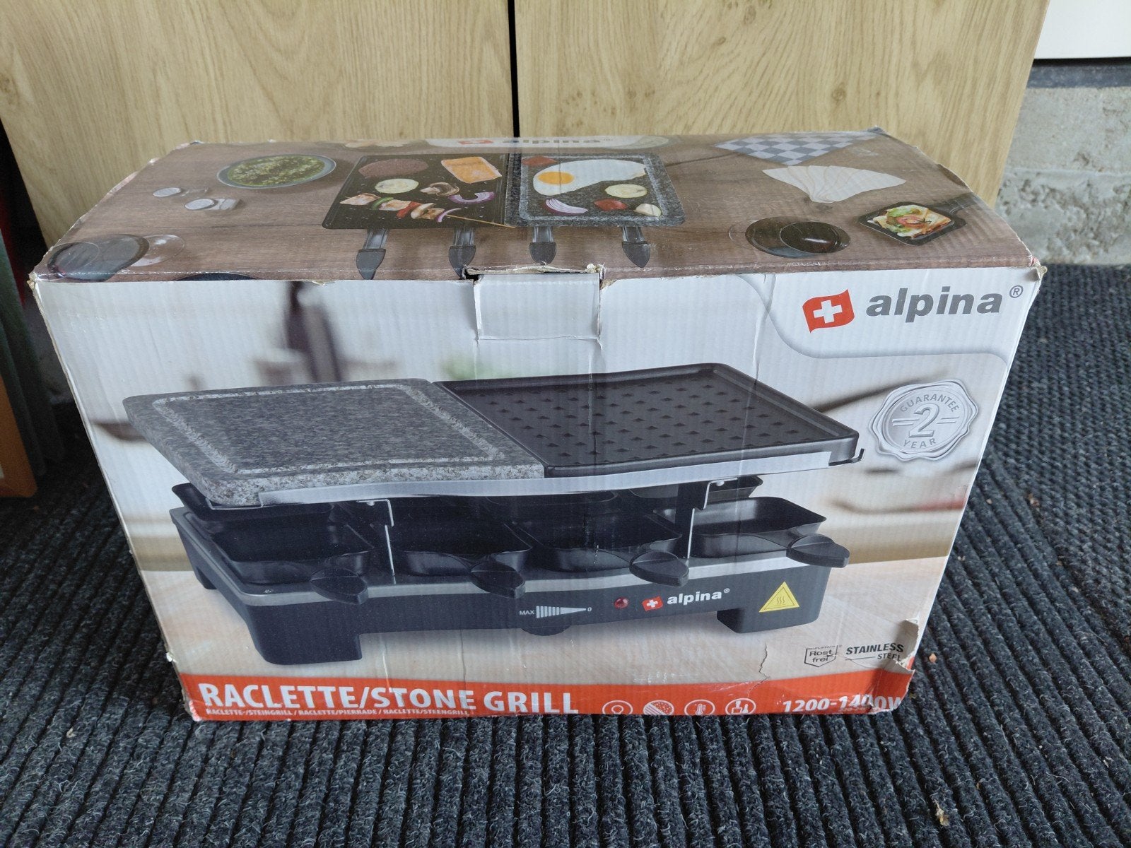 Alpina Raclette/Stone Grill - Nieuw in doos, Ophalen of Verzenden, Nieuw, 4 t/m 7 personen