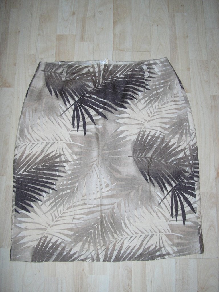 Linnen rok van Hirsch maat 42, Kleding | Dames, Maat 42/44 (L), Zo goed als nieuw, Onder de knie, Hirsch
