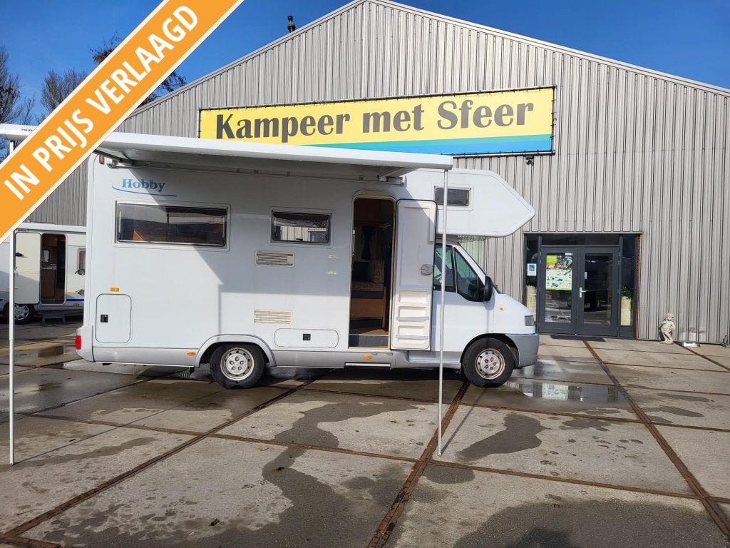 Hobby 600 Netjes en slechts 6 mtr. Motor Fiat 2.8jtd 122pk., Alkoof, Ringverwarming, Reservewiel, Fiat