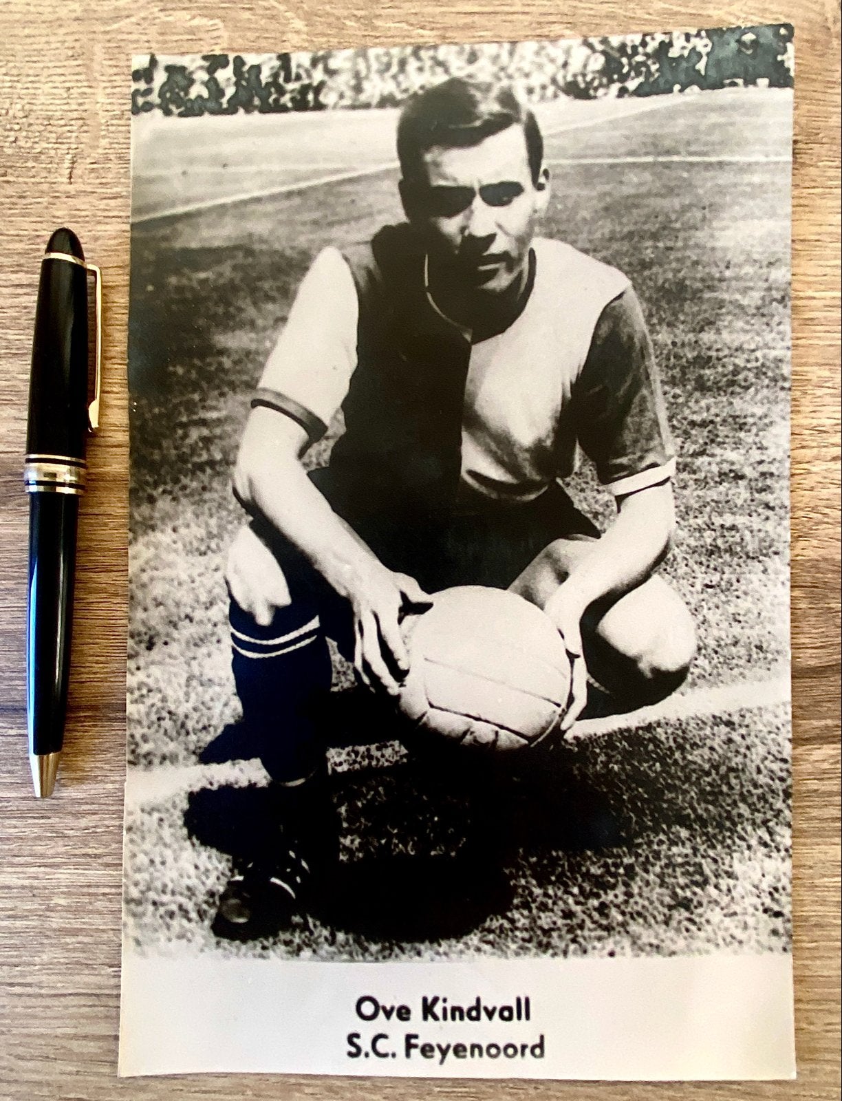 Ove Kindvall S.C. Feyenoord Voetbalfoto, Ophalen of Verzenden, Gebruikt, Feyenoord, Poster, Plaatje of Sticker