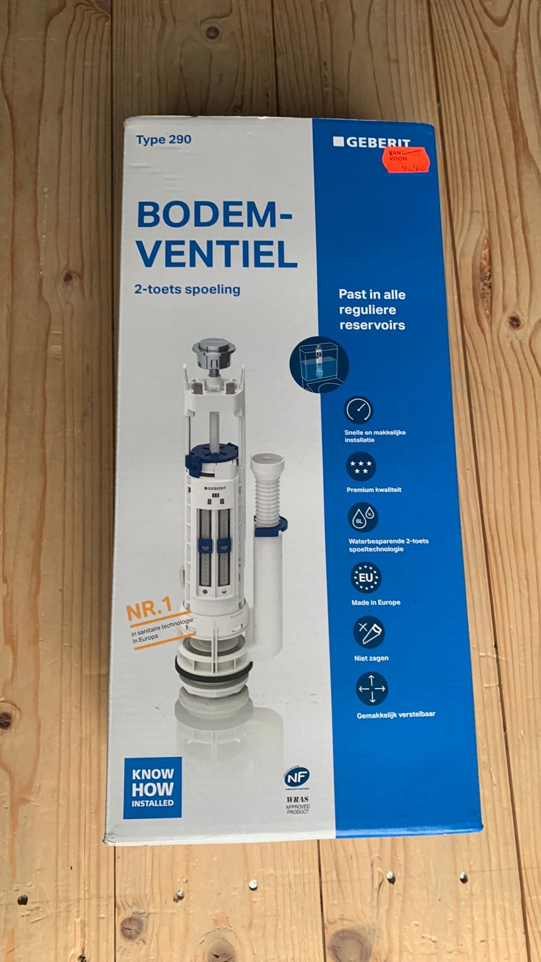 Geberit bodemventiel type 290 – 2-toets spoeling – Nieuw, C, Overige typen, Nieuw, Ophalen of Verzenden