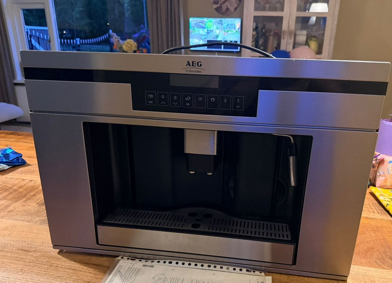 AEG - Electrolux Koffieautomaat Espresso PE3810 M, Espresso apparaat, 10 kopjes of meer, Koffiebonen, AEG