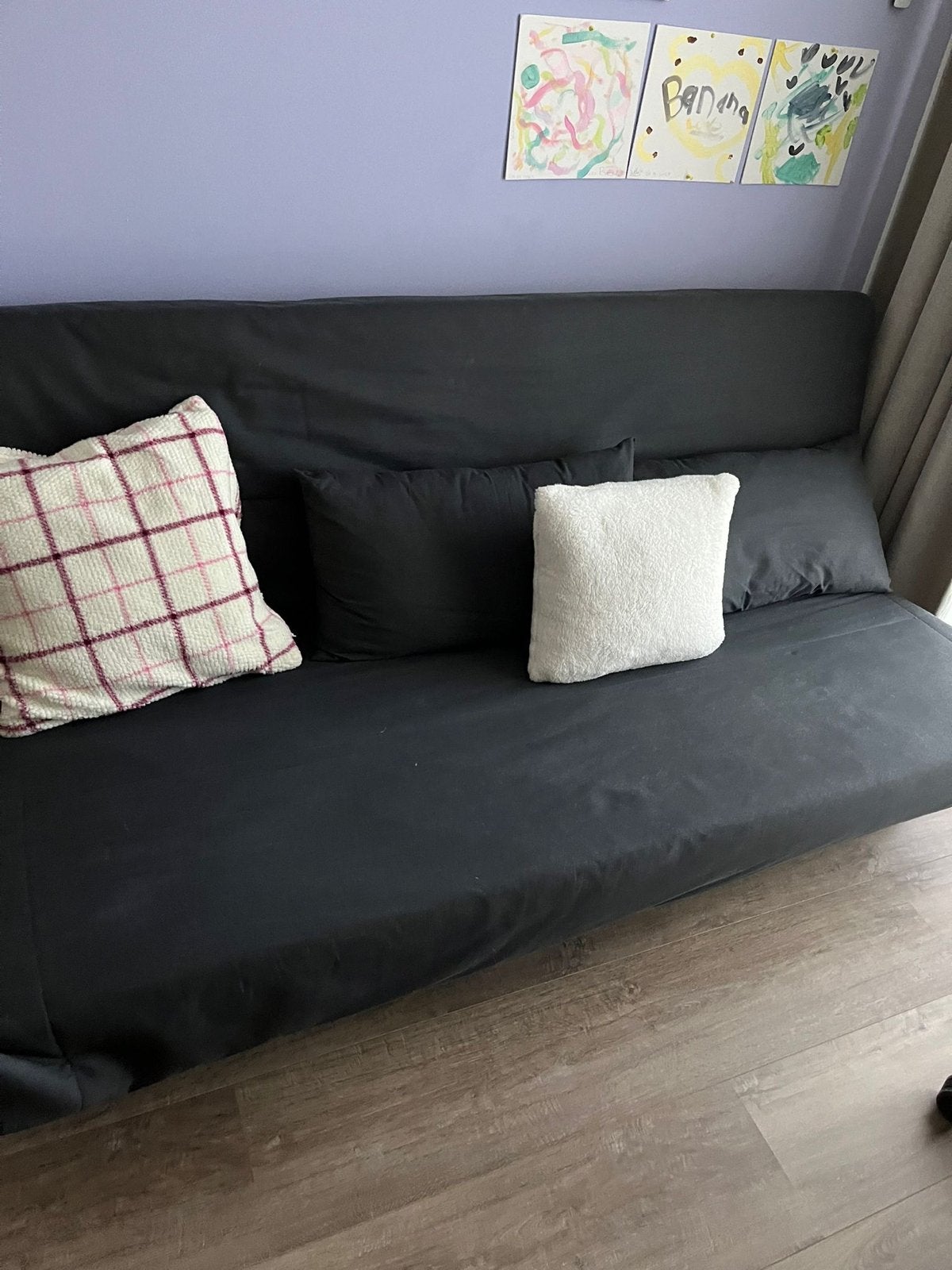 Bed Box Wonen Slaapbank - Antraciet - 190x80 cm, Ophalen, Gebruikt, 190 cm of minder, Grijs