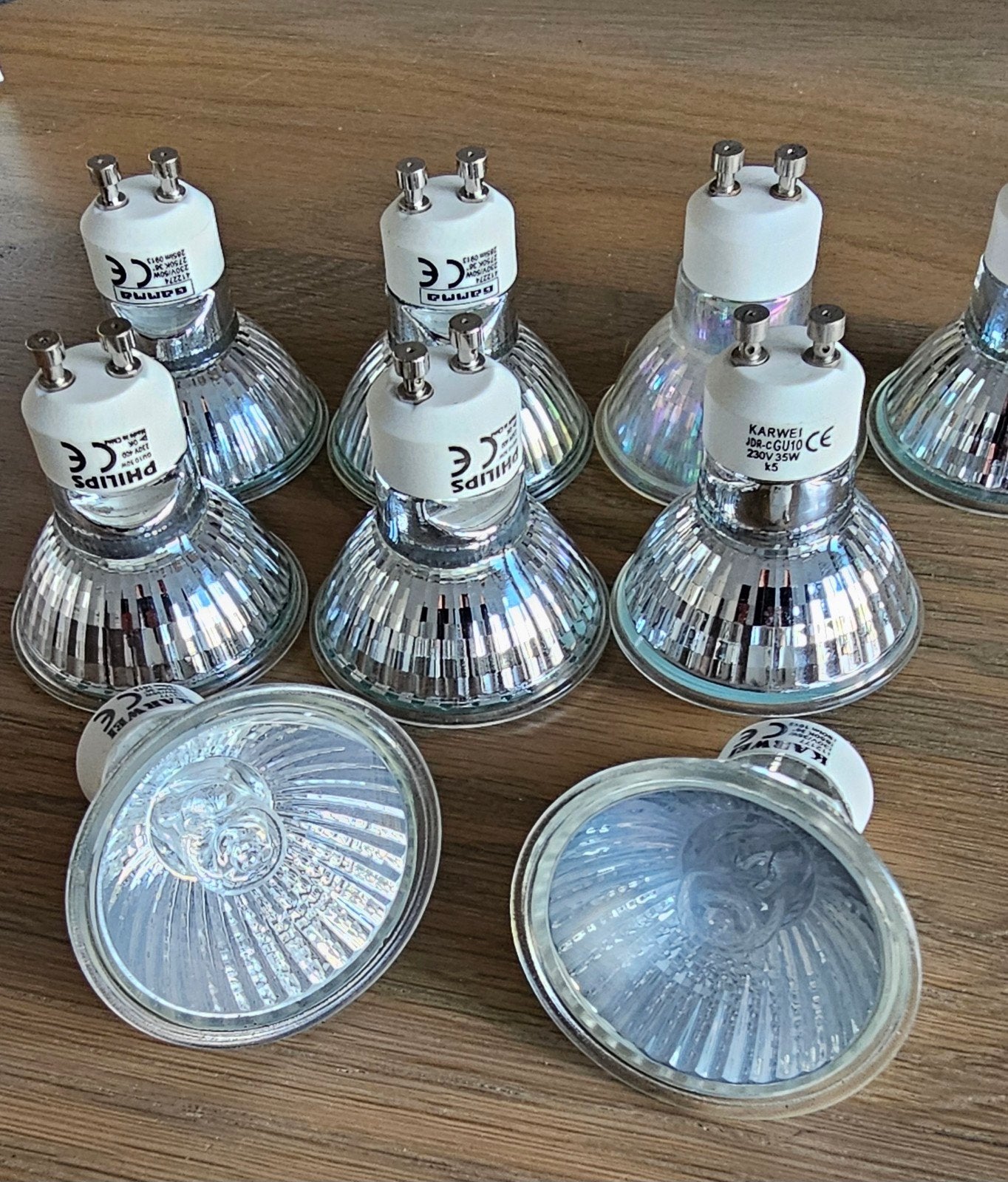 GU10 halogeen lampen - diverse merken en wattages (9 stuks), Huis en Inrichting, Ophalen of Verzenden, Nieuw, GU10