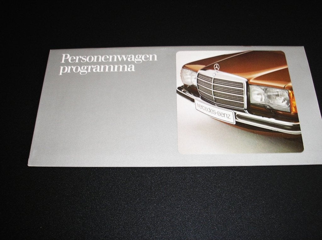Mercedes-Benz personenwagenprogramma, mei 1978, Ophalen of Verzenden, Gelezen, Mercedes