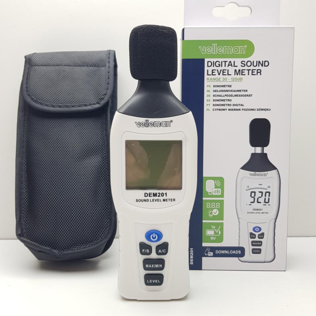 Velleman DEM201 Geluidsniveaumeter | Nieuw in doos, Flex Ltd., Nieuw, https://flex.com/contact-us, Nobelstraat 10, 5807 GA Oostrum LB, Limburg, Nederland