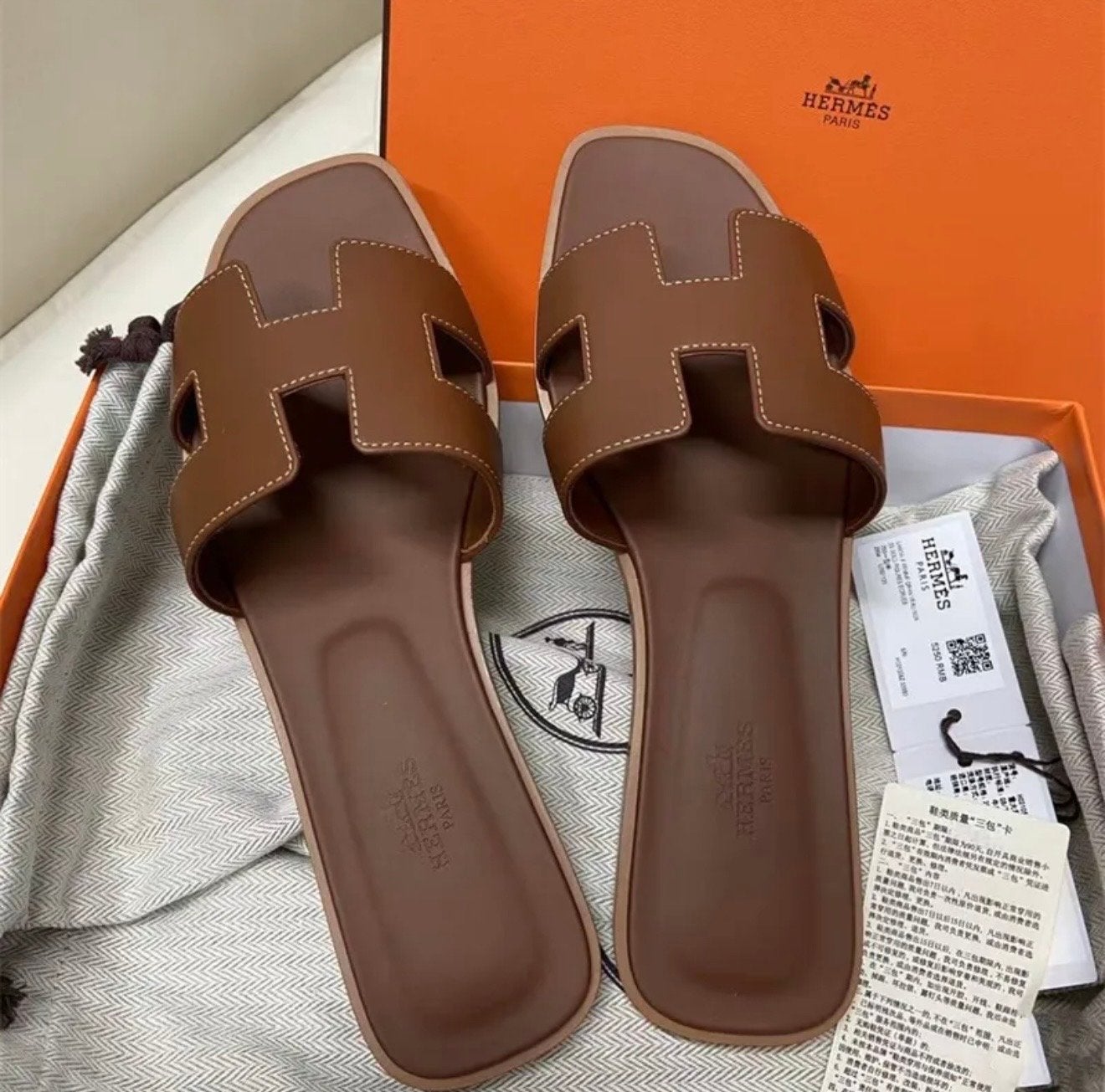 Pre-order: H oran sandal in de maten 36 t/m 41, Ophalen of Verzenden, Nieuw, Bruin, Sandalen of Muiltjes