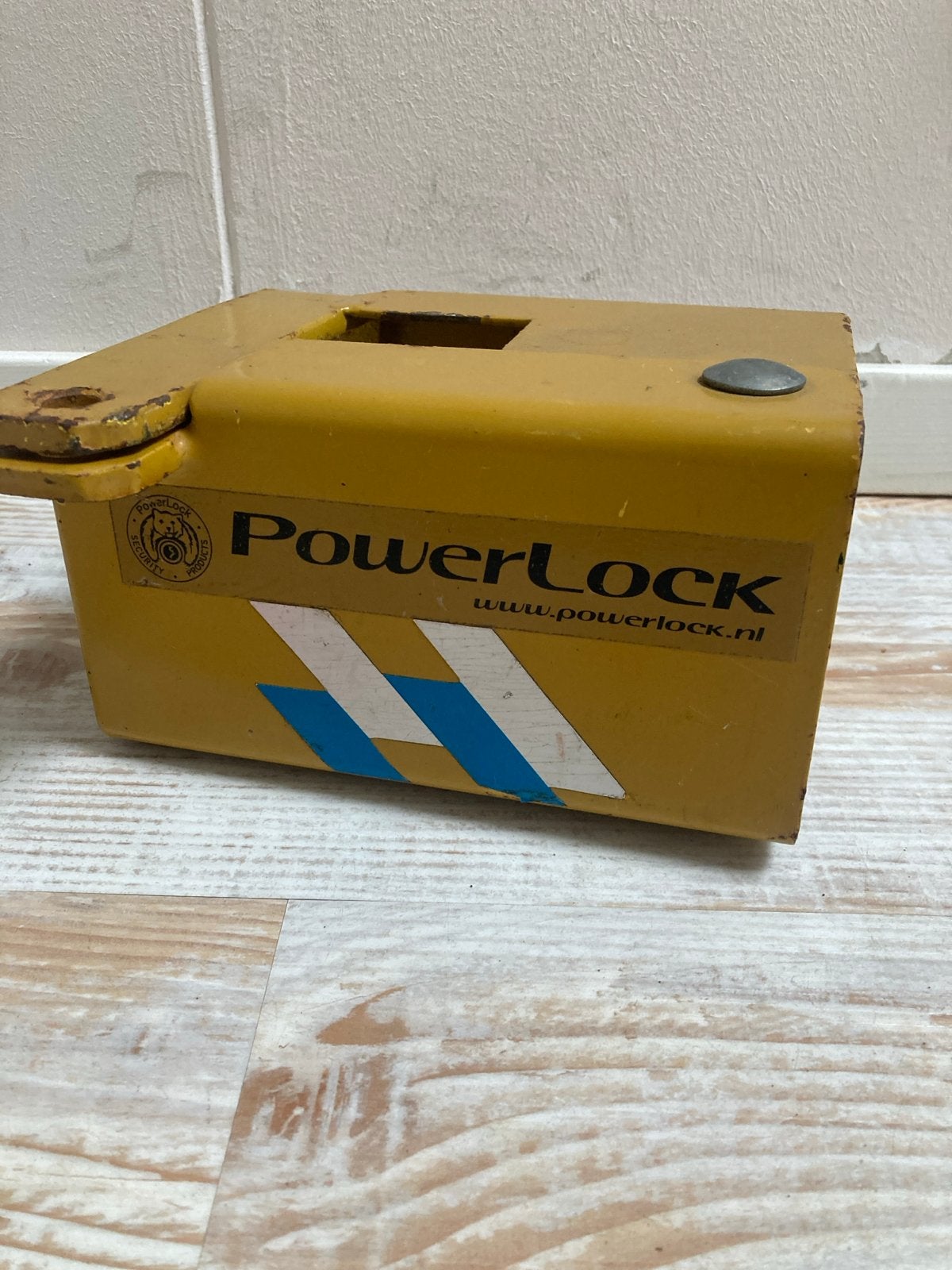 PowerLock Disselslot/Opleggerslot - Geel, Ophalen of Verzenden, Gebruikt