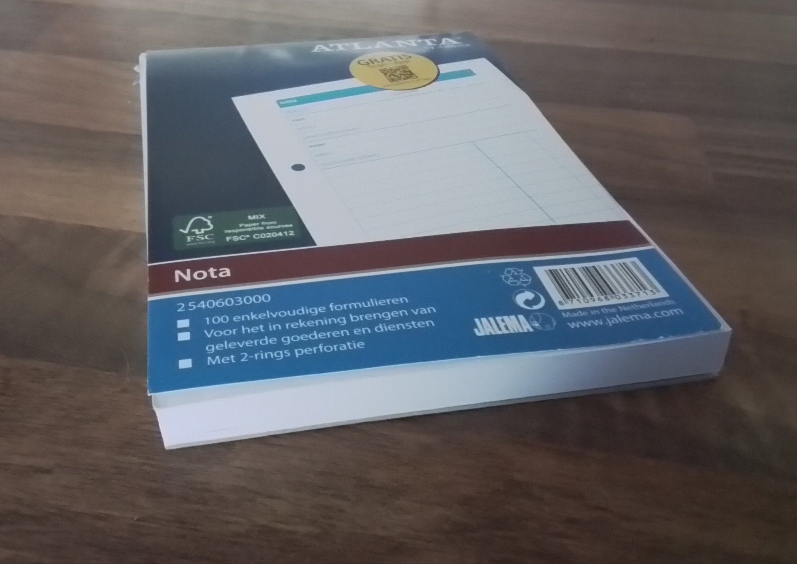 bonnen boekje  , nota  rekening , 100 vel, Ophalen of Verzenden, Nieuw