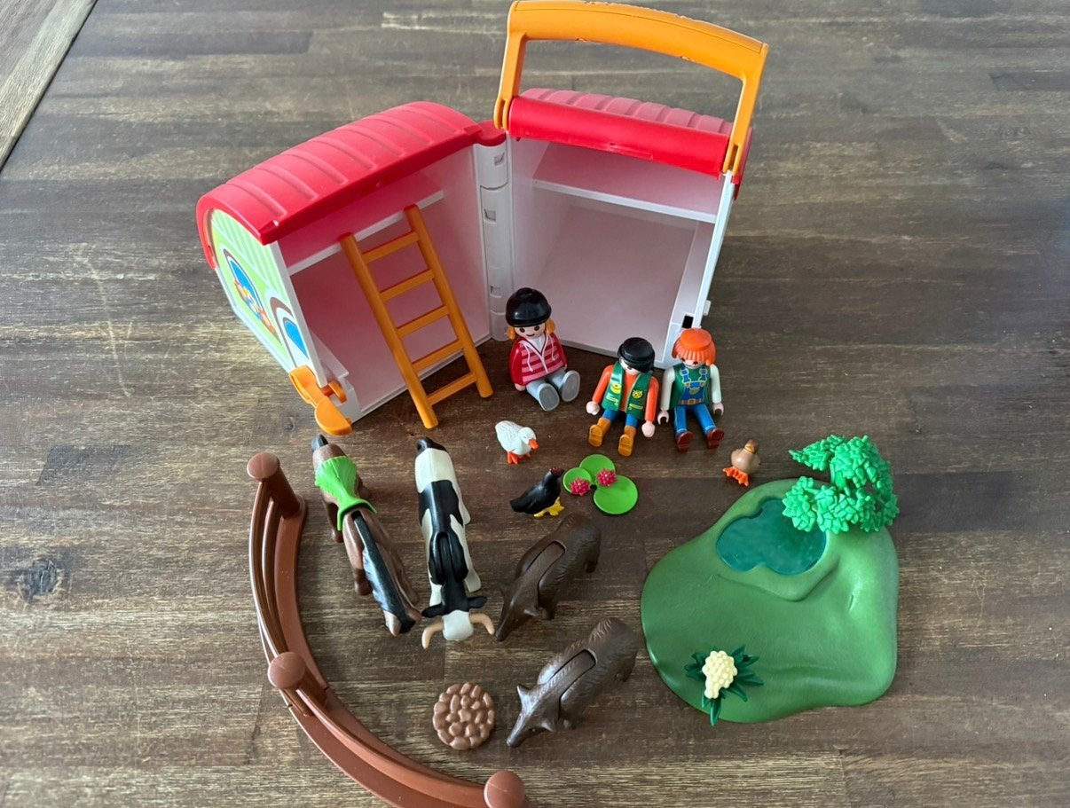 Playmobil Boerderij Koffer met Dieren en Figuren, Kinderen en Baby's, Speelgoed | Playmobil, Ophalen of Verzenden, Gebruikt, Los playmobil