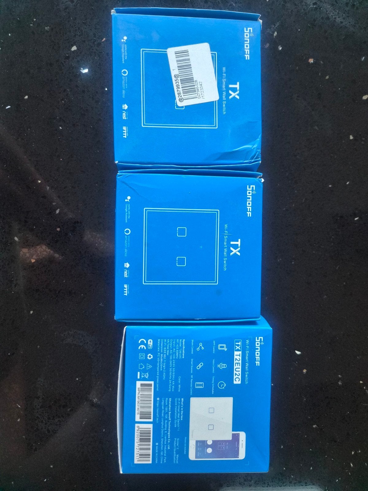 Sonoff T2EU2C-RF 3 stuks, Ophalen of Verzenden, Nieuw