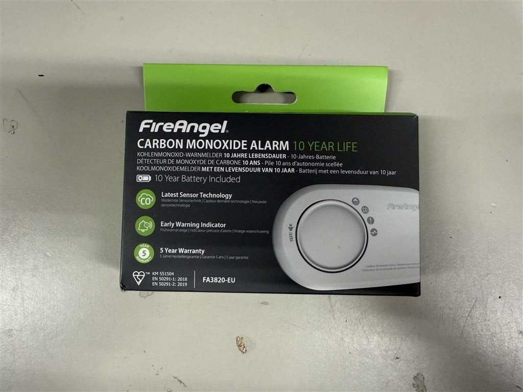 FireAngel Koolmonoxidemelder CO2 FA3820 Detector, Ophalen of Verzenden, Nieuw, Detector, Sensor of Melder, Rook