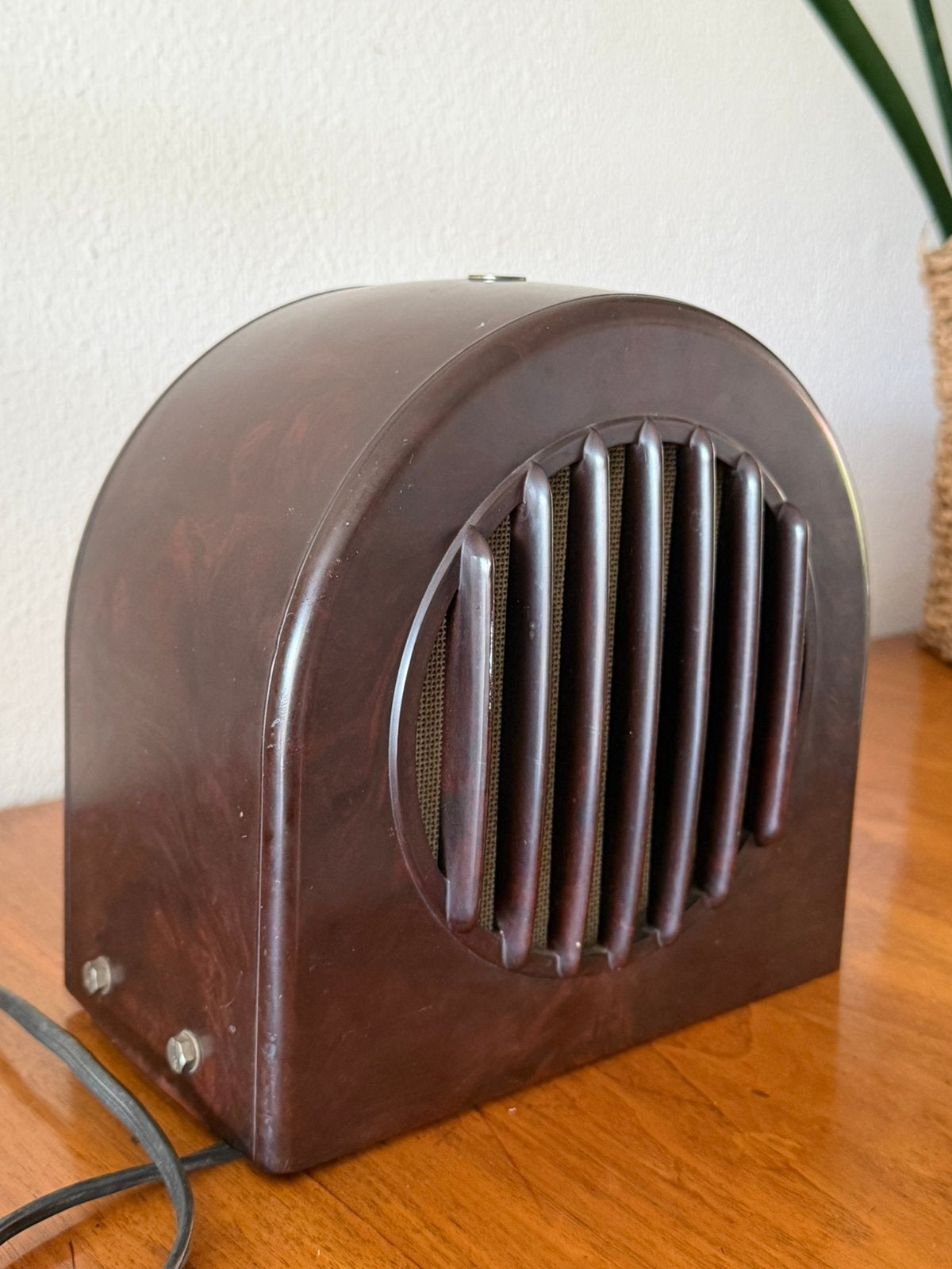 Philips 9846 bakeliet speaker Nederlandse Spoorwegen, Antiek en Kunst, Ophalen of Verzenden
