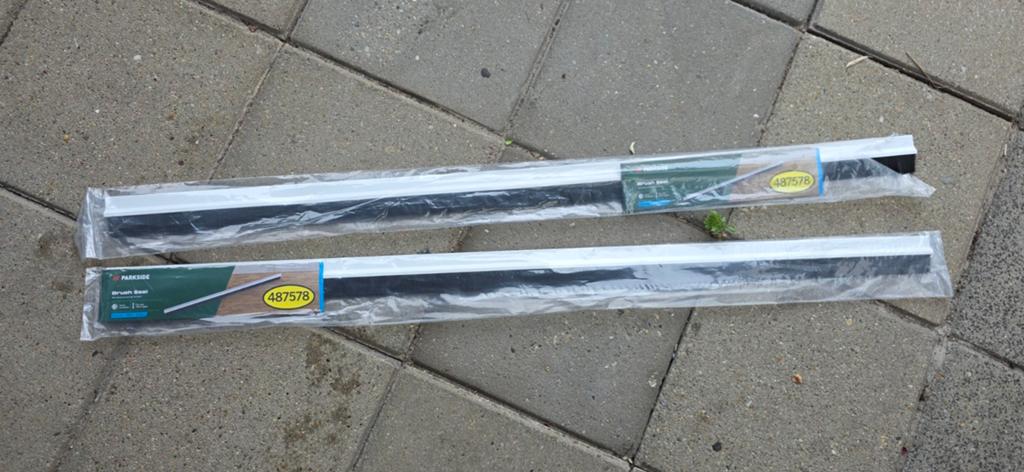 Parkside tochtstrip Borstelafdichting voor deuren - 2 stuks, Overige materialen, Nieuw, Minder dan 5 m², Ophalen