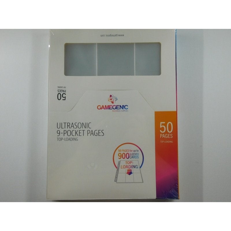 GameGenic Ultrasonic 9-Pocket Pages Toploading 50 Stuks, Ophalen of Verzenden, Nieuw, Sleeves of Kaarthoesjes