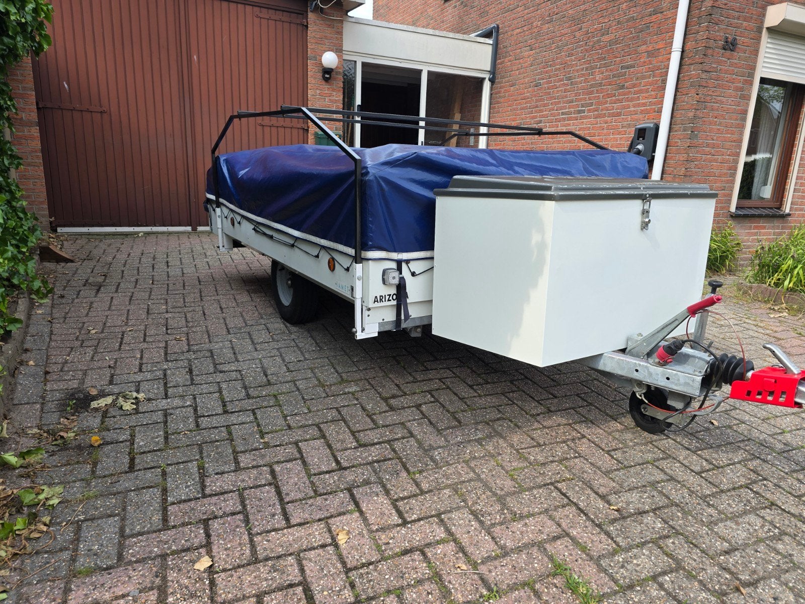 Jamet Arizona vouwwagen Compleet en klaar voor vakantie!, Ophalen, Blauw, Jamet, Tot en met 6
