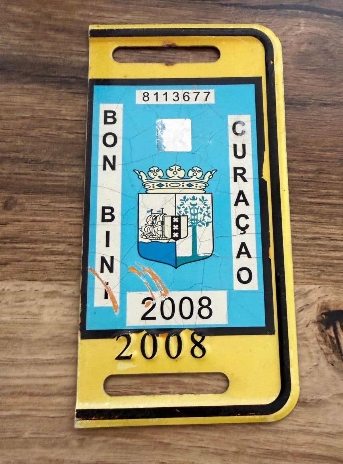 Curaçao kentekenplaat 2008, Ophalen of Verzenden, Zo goed als nieuw
