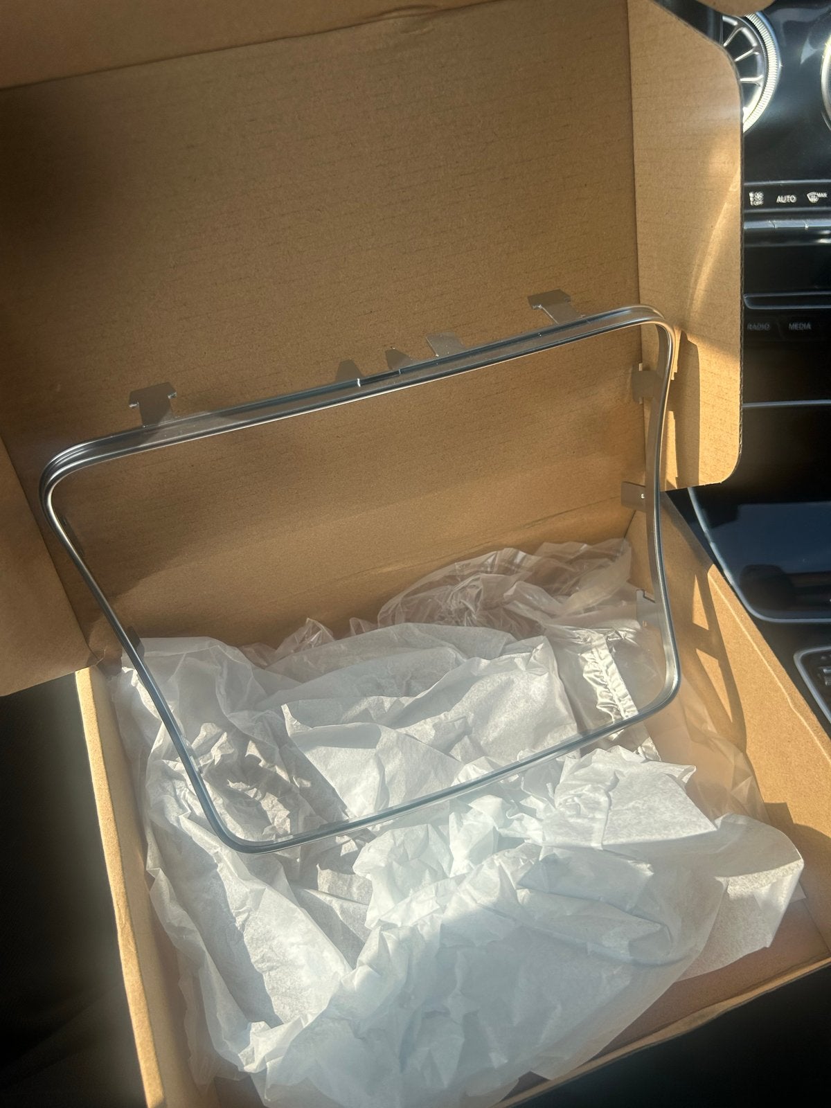 Chrome rand middenconsole W205 asbak bekerconsole C-klasse, Ophalen of Verzenden, Nieuw, Mercedes-Benz