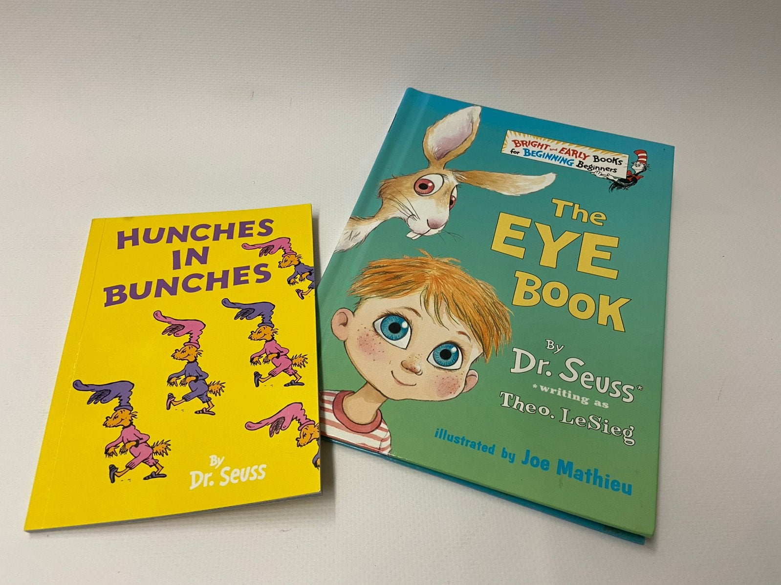 Dr Seuss engelstalige Hunches in Bunches en The Eye book, Boeken, Ophalen of Verzenden, Gelezen, Fictie algemeen