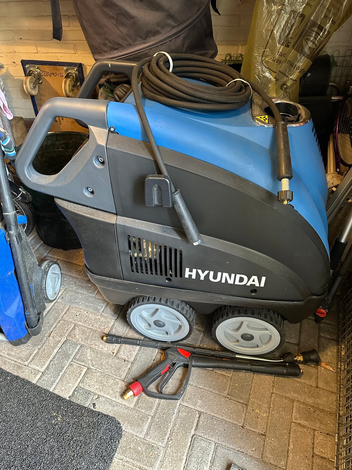 Hyundai Stoomcleaner HY200H - Krachtige Hogedrukreiniger, Ophalen, Gebruikt, Elektrisch, Met regelbare waterdruk