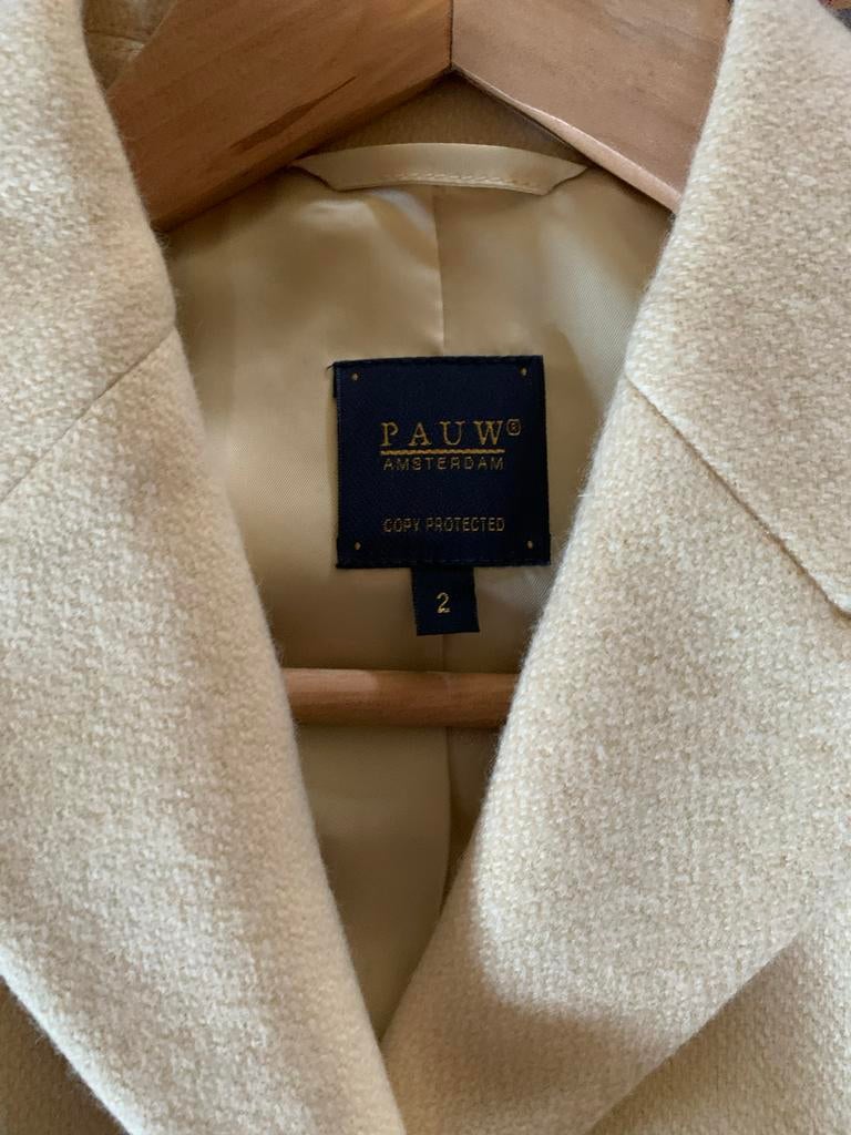Pauw Amsterdam Blazer - Beige - Maat 36 (S) - Nieuwstaat, Beige, Nieuw, Ophalen of Verzenden, Jasje