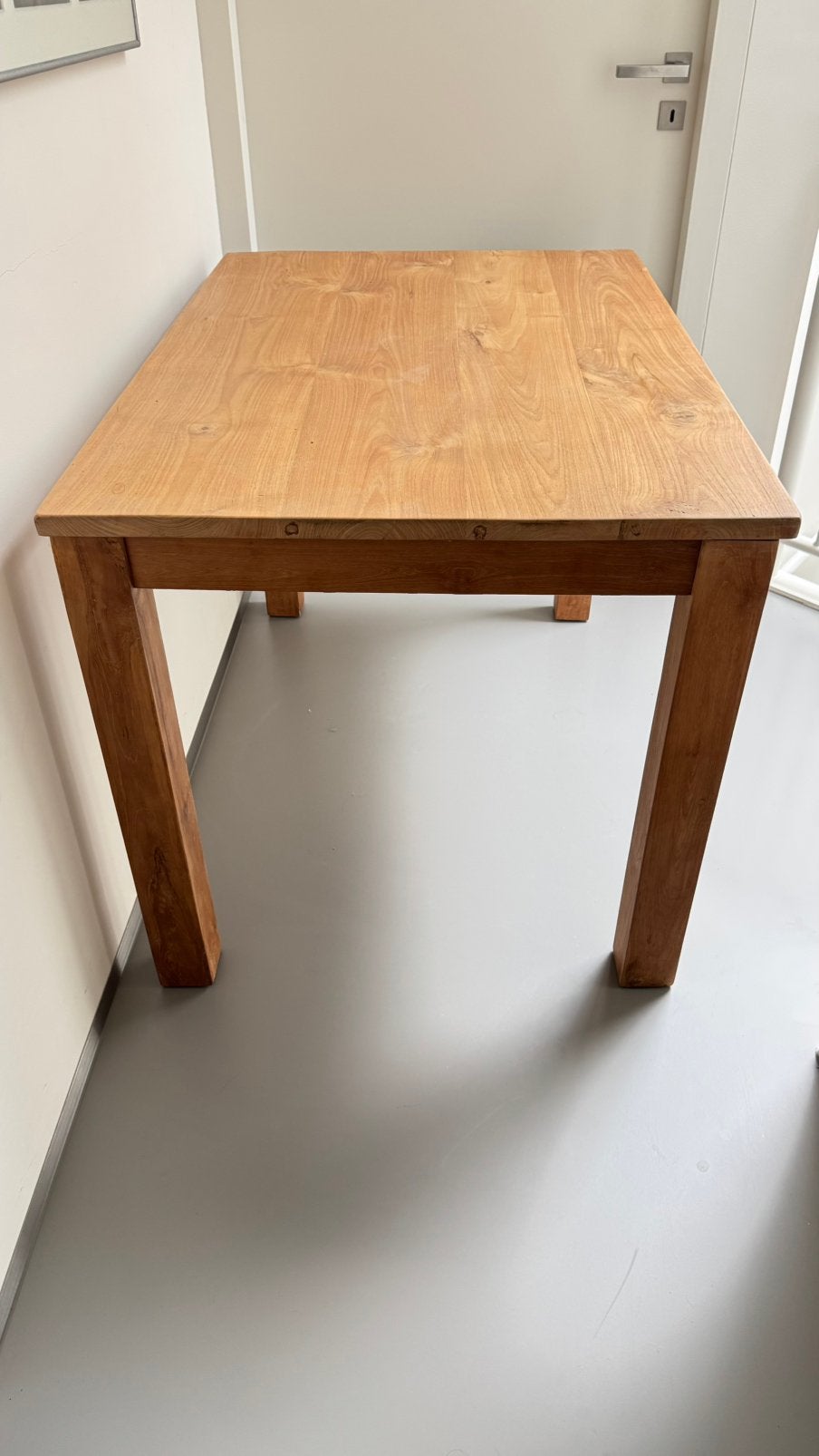 Teak houten tafel, Huis en Inrichting, Tafels | Eettafels, Ophalen, 200 cm of meer, 50 tot 100 cm, Zo goed als nieuw