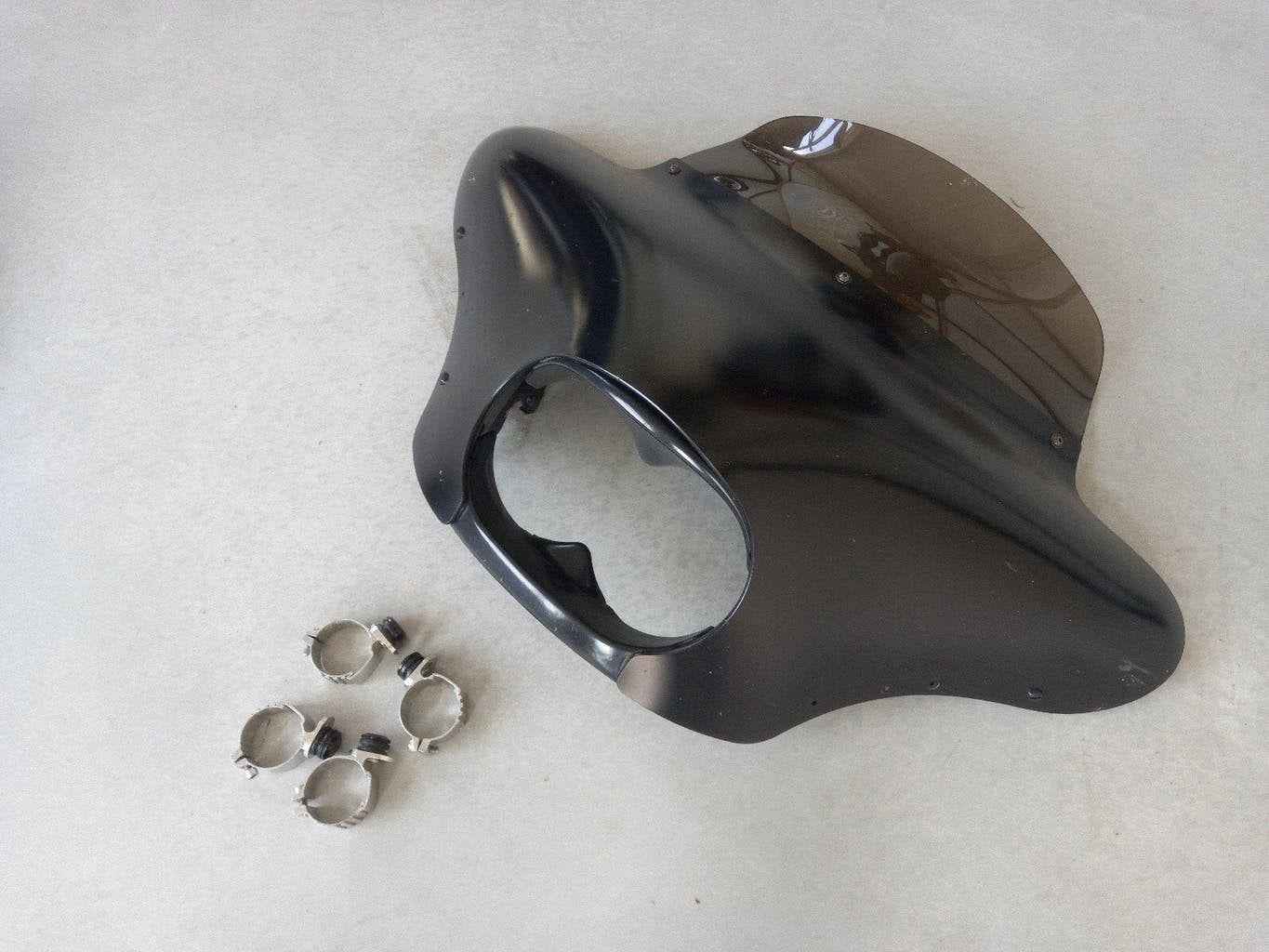 FAIRING BATWING FAT BOB 08-17 ZGAN / Compleet., Ophalen, Gebruikt