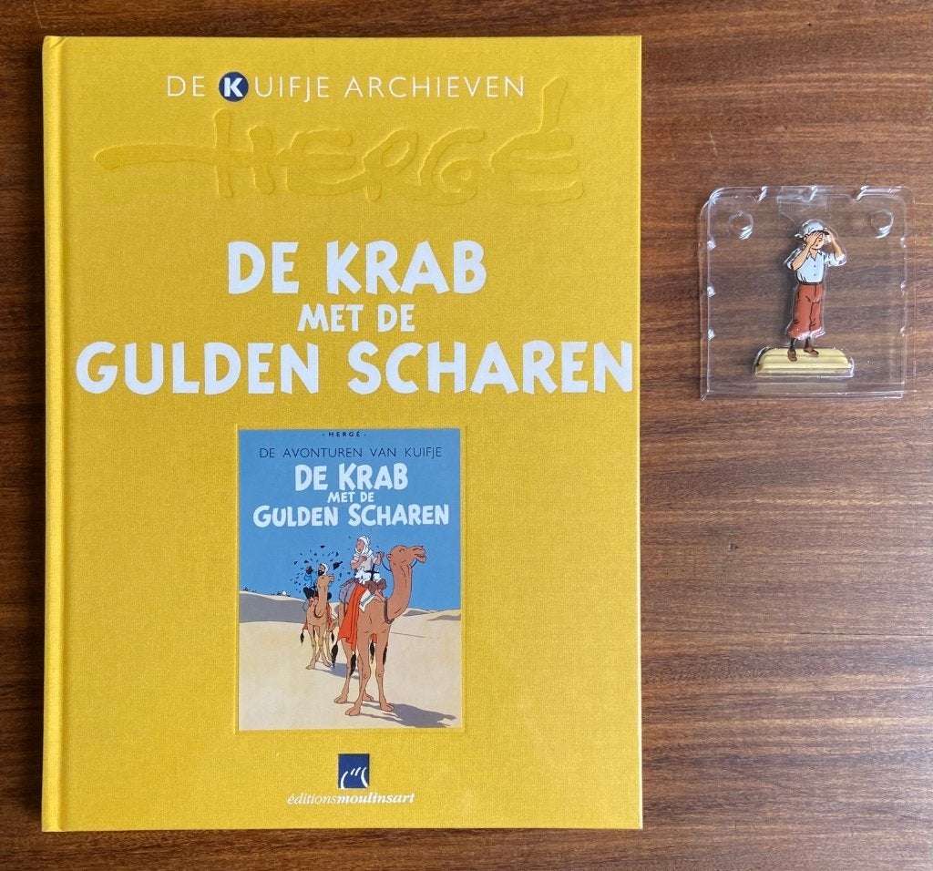 Kuifje Archieven - Krab met Gulden Scharen - Seal + Beeldje, Eén stripboek, Verzenden, Nieuw