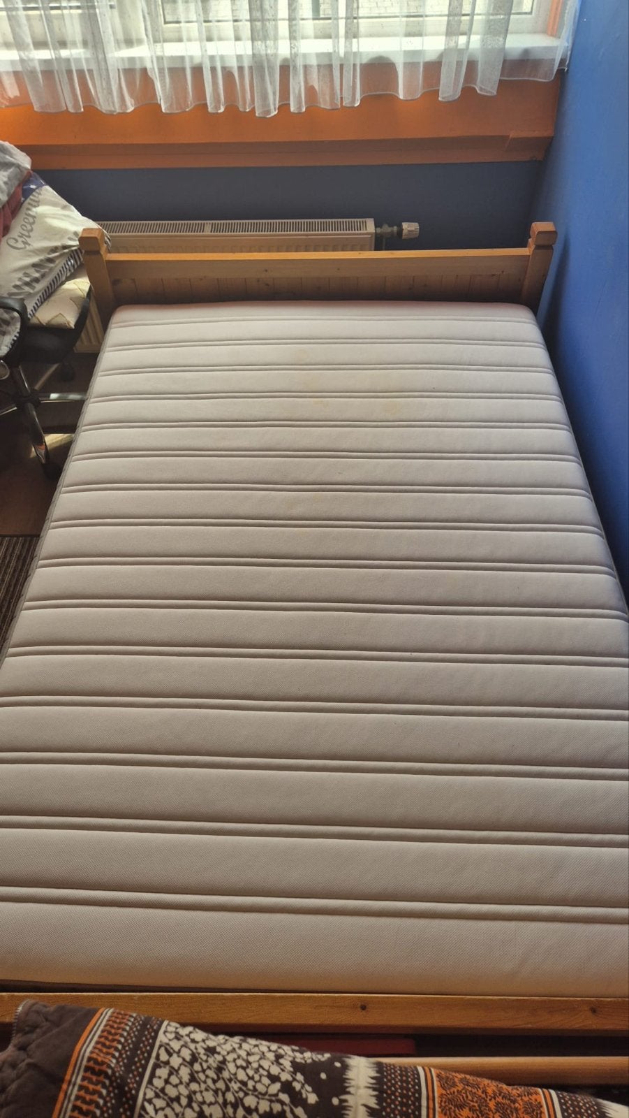 IKEA Hamarvik matras 140x200cm - Gebruikt met vlekken, Ophalen, Gebruikt, Tweepersoons, 140 cm