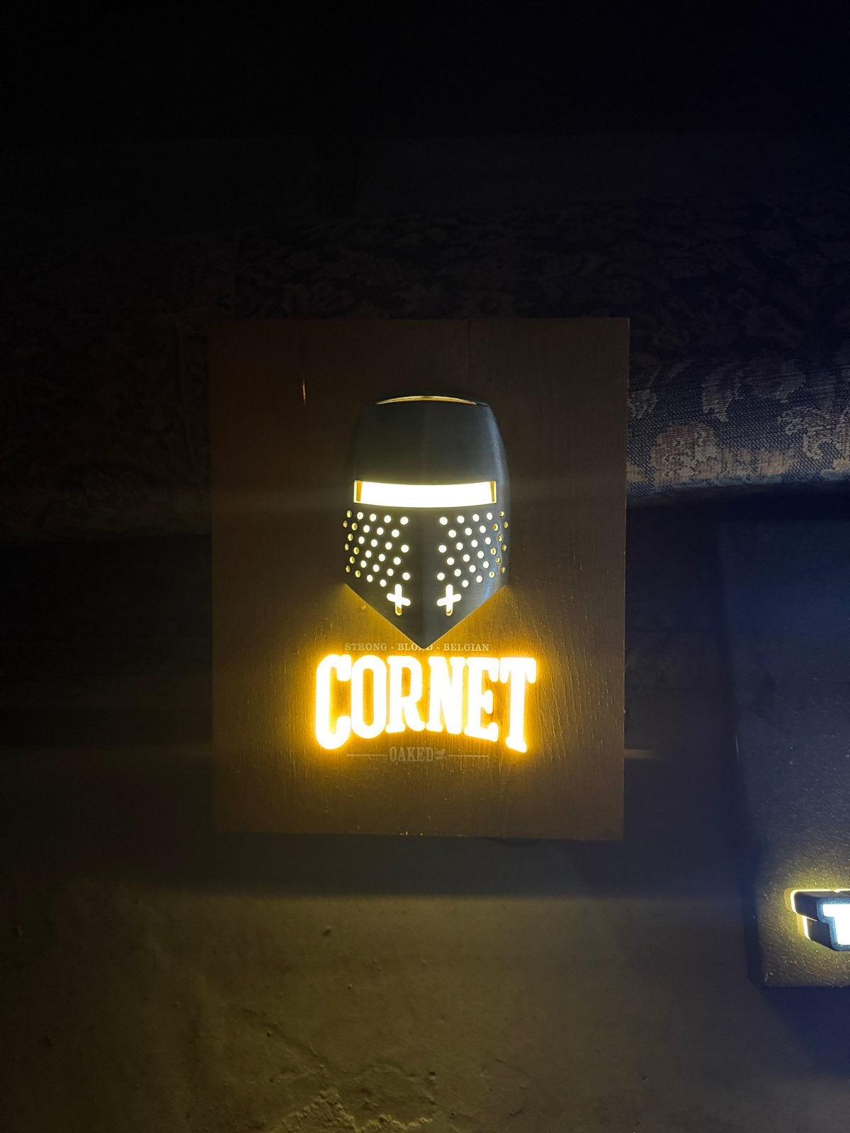 Palm Amber en Cornet lichtbakken - Reclameborden, Verzamelen, Merken en Reclamevoorwerpen, Ophalen of Verzenden, Gebruikt, Lichtbak of (neon) lamp