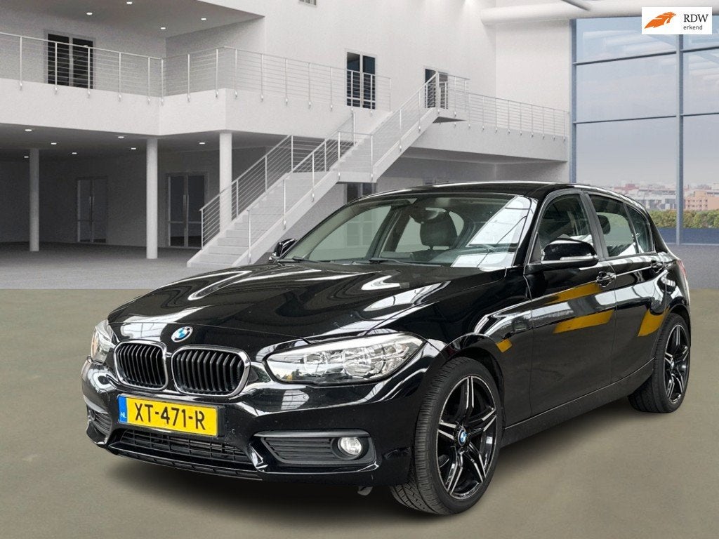BMW 1-serie 116d M Sport, Start-stop-systeem, Gebruikt, Euro 6, Zwart