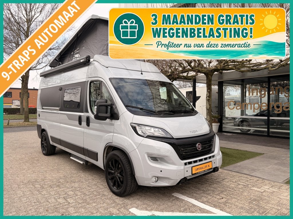 Frankia Yucon 6.0 GD DWARSBED + HEFDAK 9TRAPS AUTOMAAT FIAT8, Caravans en Kamperen, Campers, Fiat, Bedrijf, Diesel, 5 tot 6 meter