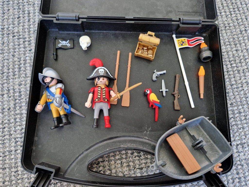 Playmobil 5894 Meeneemkoffer Piraat Kanon mist, Pirates, Gebruikt, Complete set, Overige typen