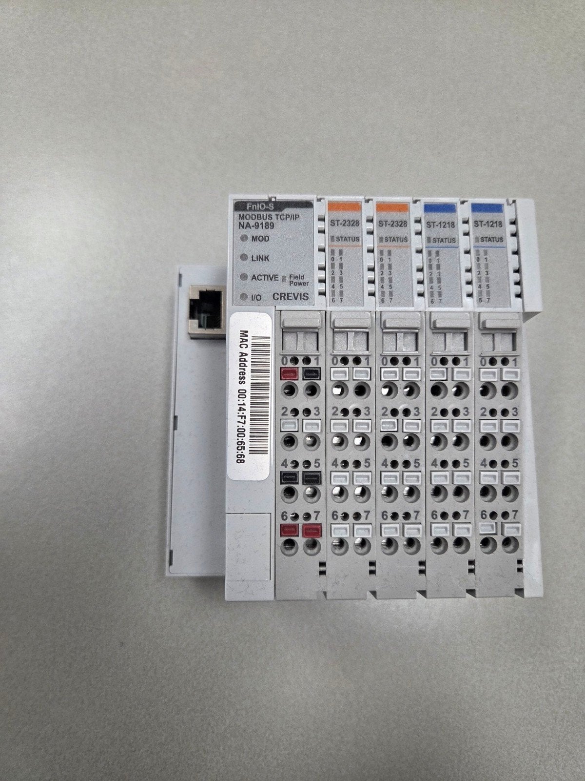 Crevis Modbus TCP/IP I/O Module met 4 digitale modules, Hobby en Vrije tijd, Ophalen of Verzenden, Zo goed als nieuw