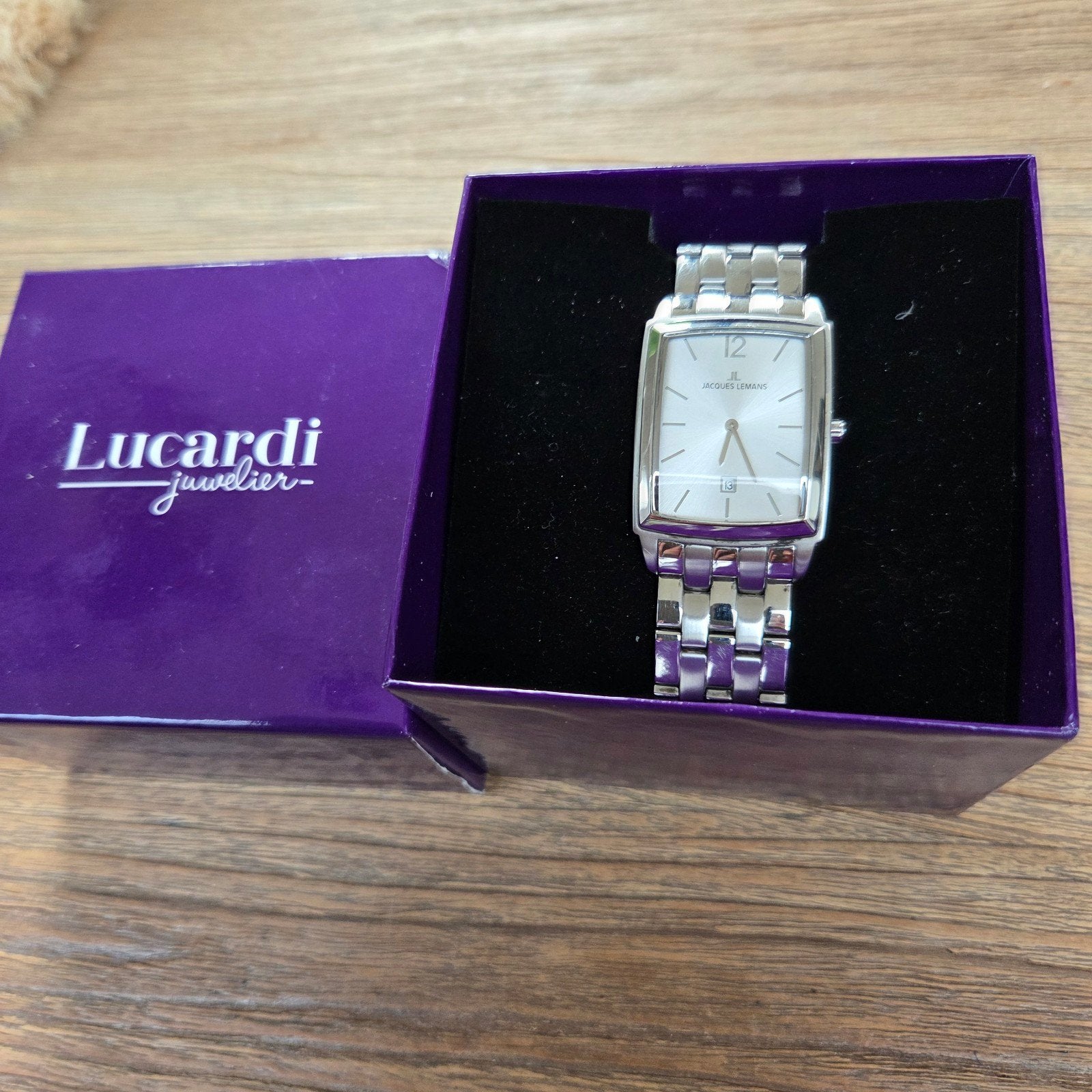 Jacques Lemans Polshorloge - Zo goed als nieuw, Sieraden, Tassen en Uiterlijk, Ophalen of Verzenden, Zo goed als nieuw, Staal