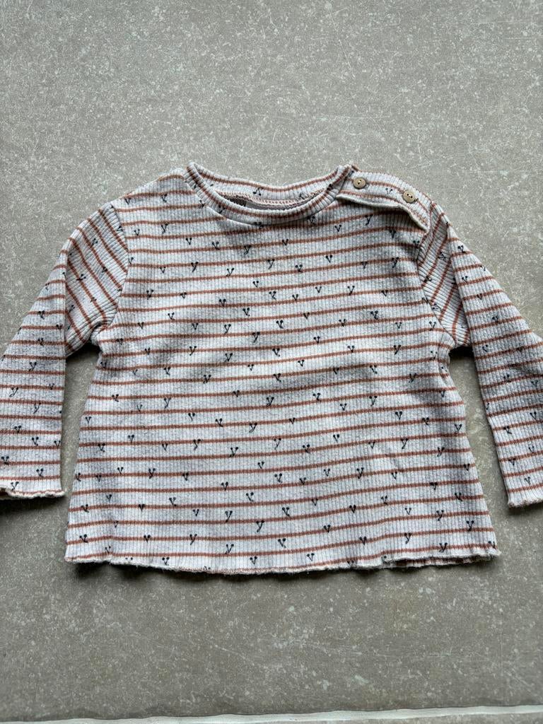Zara baby shirt gestreept maat 80 (9-12 maanden), Kinderen en Baby's, Kinderkleding | Maat 110, Ophalen of Verzenden, Zo goed als nieuw