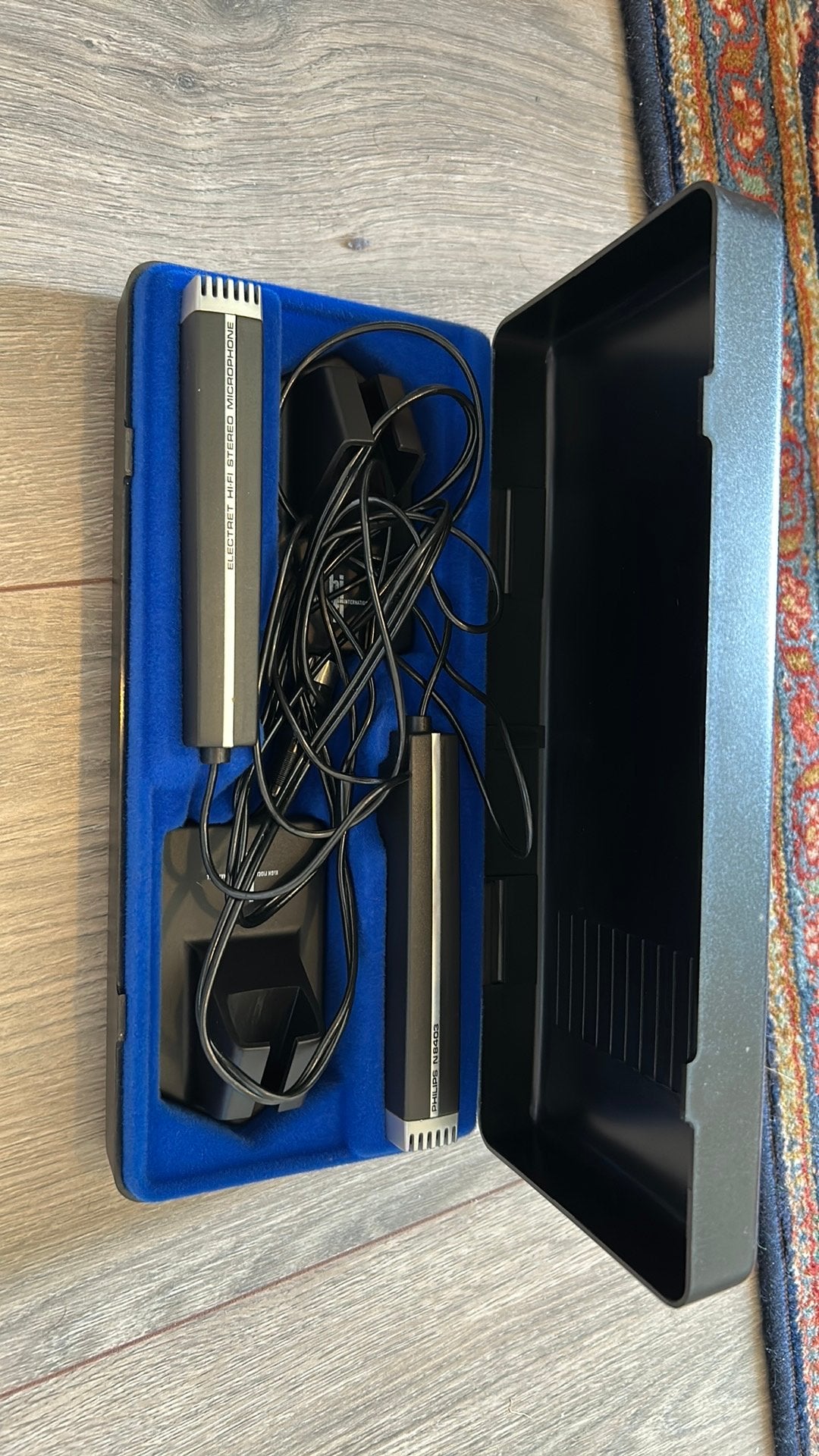 Philips N8403 vintage microfoon paar, Muziek en Instrumenten, Microfoons, Ophalen, Zo goed als nieuw, Overige typen