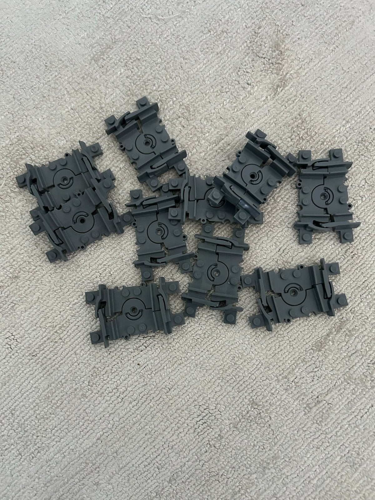 LEGO 45 stuks flexibele treinrails, Kinderen en Baby's, Gebruikt, Overige thema's, Lego, Accessoire