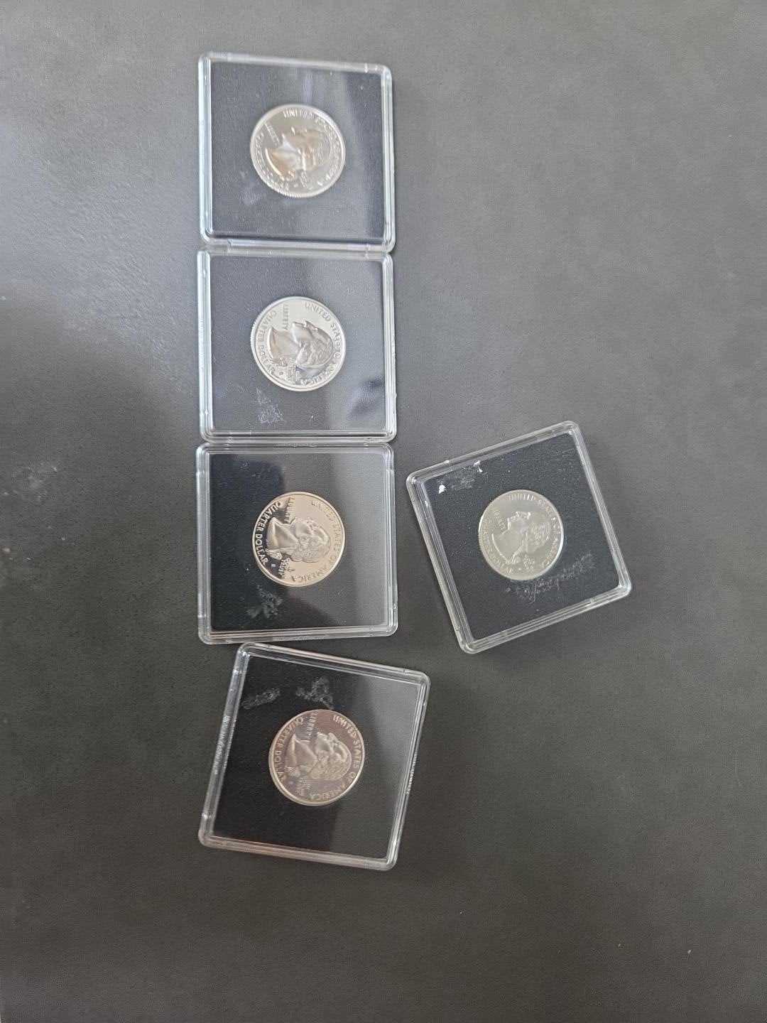 5x USA State Quarter Silver Proof – zilver – S mintmark, Postzegels en Munten, Munten | Amerika, Ophalen of Verzenden, Noord-Amerika