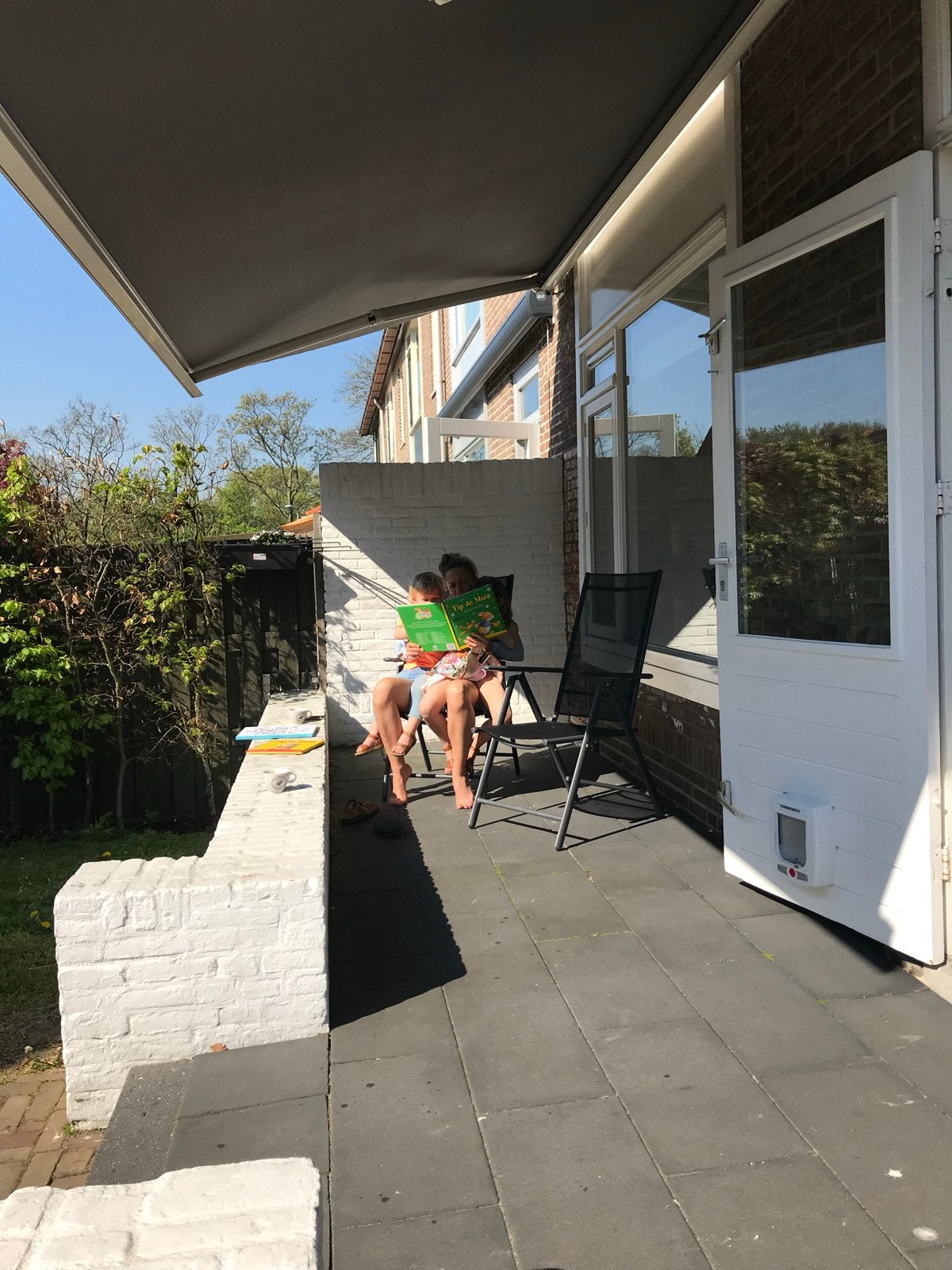 Luxaflex Zonnescherm 530cm breed - Somfy motor, Tuin en Terras, Ophalen, Gebruikt, 450 cm of meer, 150 tot 300 cm