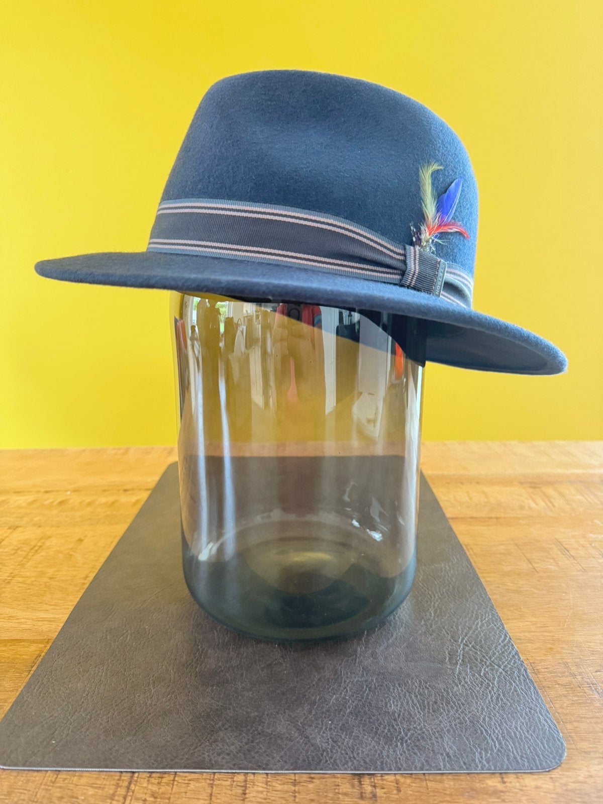 Nieuwe Stetson Fedora hoed blauw, Ophalen of Verzenden, Nieuw, 58 cm (L, 7¼ inch) of meer, Hoed