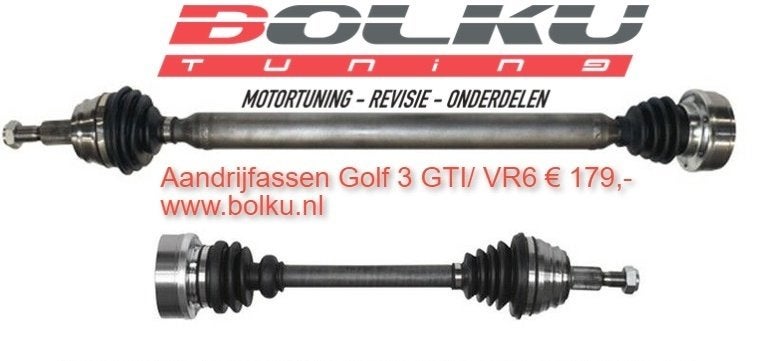 Aandrijfassen nieuw Golf 3, Ophalen of Verzenden, Bolku Tuning, Info@bolku.nl, 6851TB