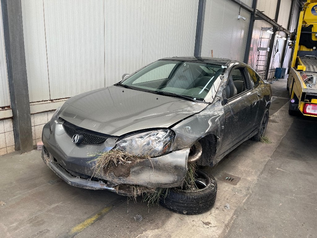 Acura RSX type S 2005 Grijs (schade auto), Voorwielaandrijving, Sound system, 4 cilinders, Leder