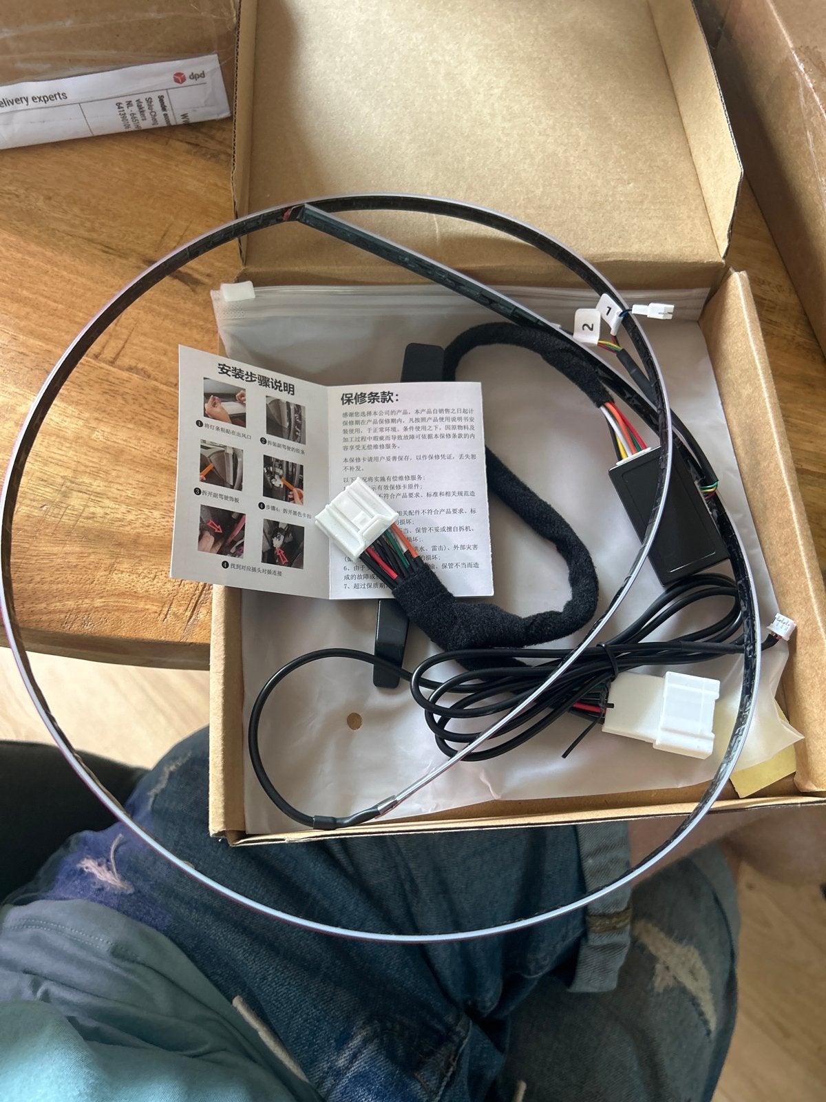 Auto Interieur Sfeerverlichting Kit - Nieuw in Doos, Auto-onderdelen, Ophalen of Verzenden, Nieuw, Universele onderdelen